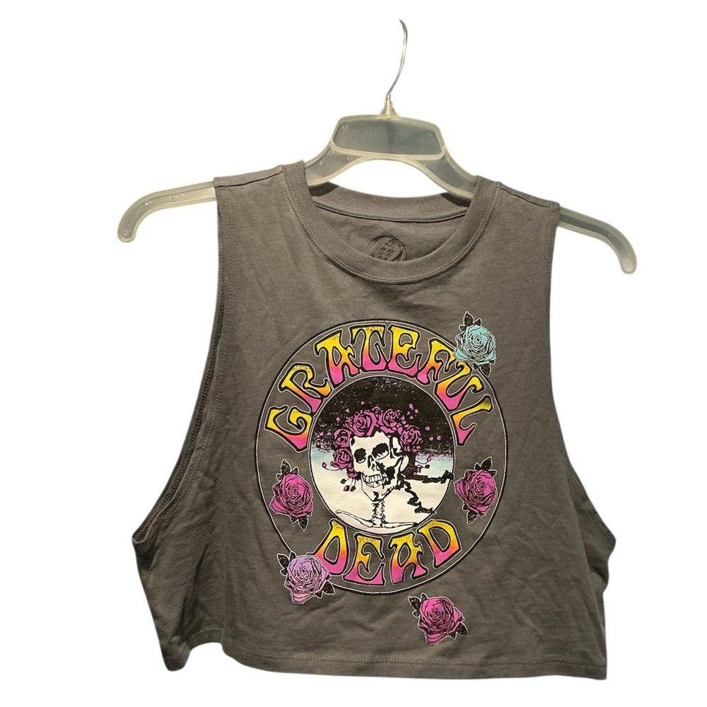 Forever 21 Gray Grateful Dead Crop Top